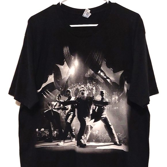2011 U2 360° Tour Unisex Black Short Sleeved Graphic Band T-shirt EUC Size 2X - Picture 3 of 10